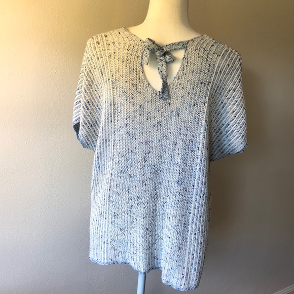 Chico’s Back Tie Short Sleeve Sweater - 2 - Picture 4 of 5